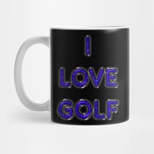 I Love Golf - Purple Mug